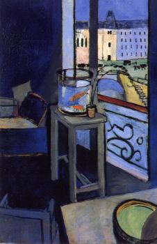 Henri Emile Benoit Matisse : interior with a goldfish bowl